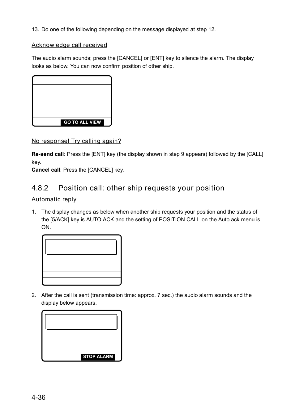 2 position call: other ship requests your position | Furuno RC-1500-1T User Manual | Page 112 / 418