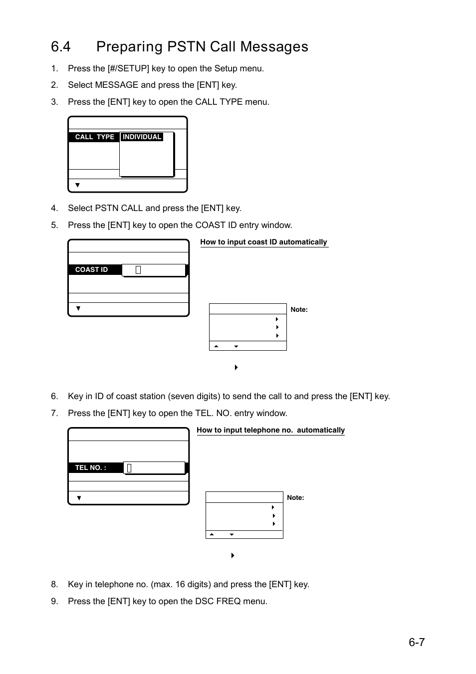 4 preparing pstn call messages | Furuno RC-1500-1T User Manual | Page 137 / 418
