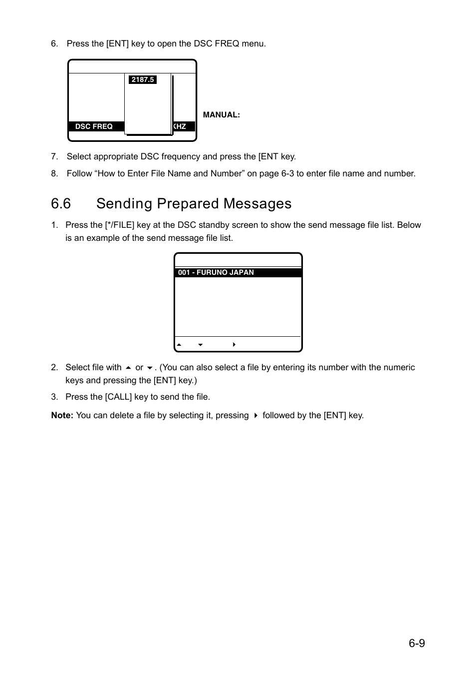 6 sending prepared messages | Furuno RC-1500-1T User Manual | Page 139 / 418