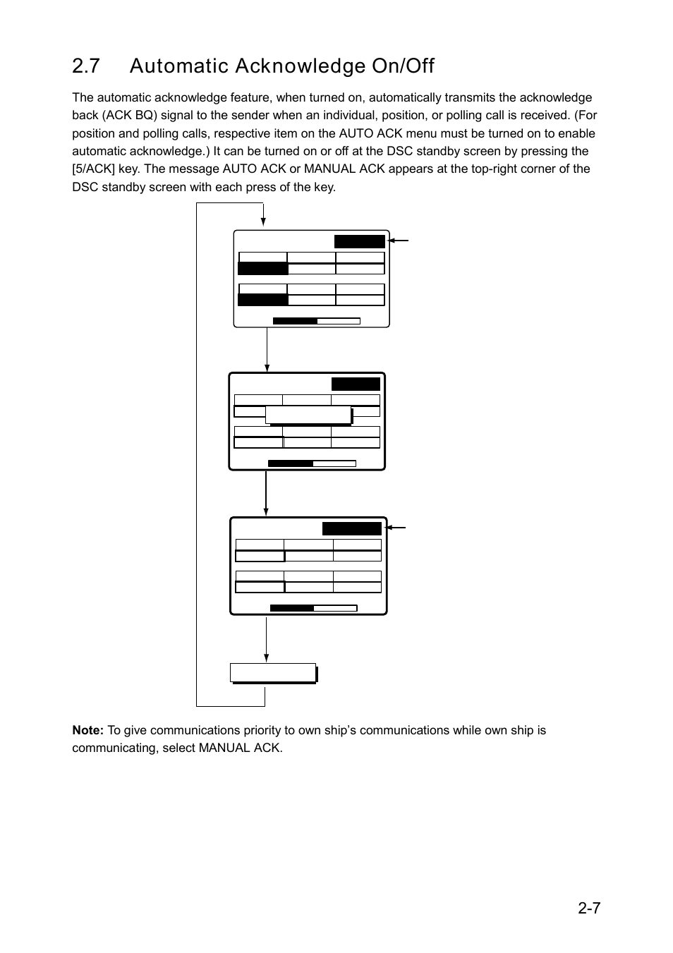 7 automatic acknowledge on/off | Furuno RC-1500-1T User Manual | Page 47 / 418