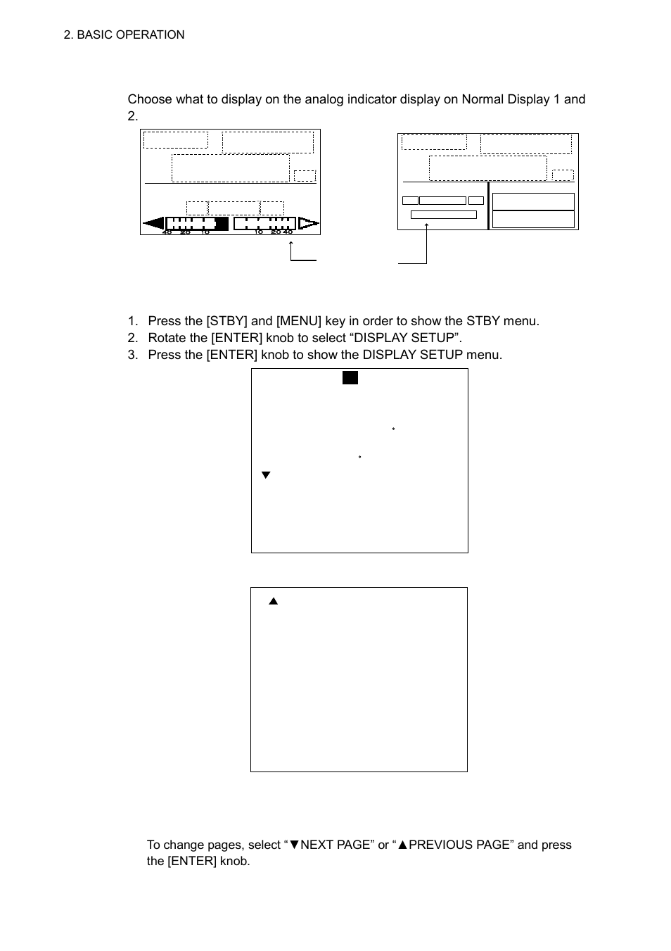 8 2.4.3 selecting data for analog indicator | Furuno NAVpilot NAVpilot-500 User Manual | Page 17 / 73