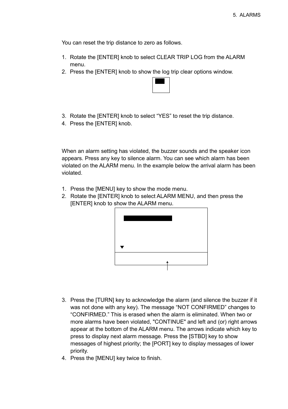 2 alarm information | Furuno NAVpilot NAVpilot-500 User Manual | Page 58 / 73