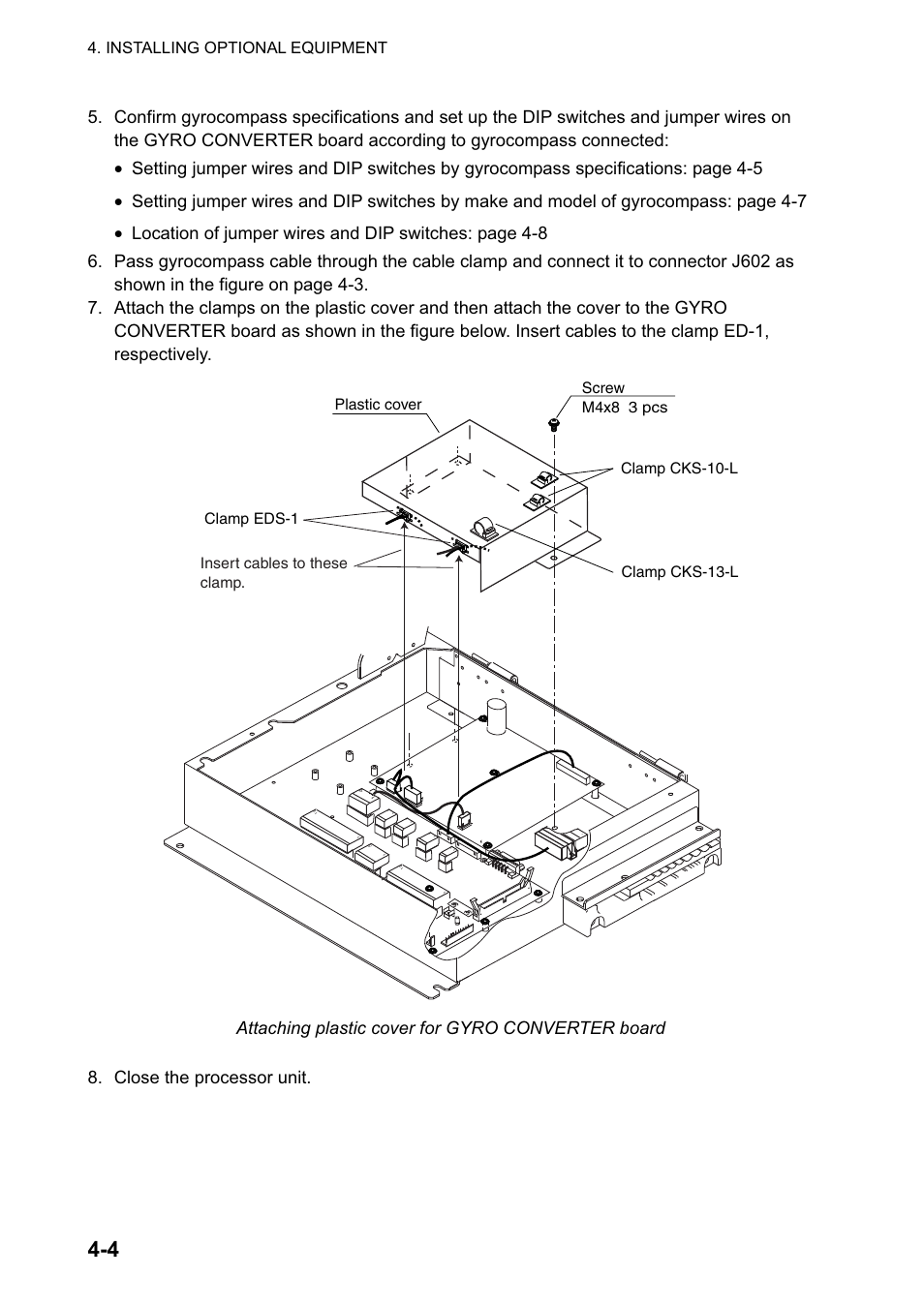 Installing optional equipment | Furuno FAR-2827 User Manual | Page 64 / 135