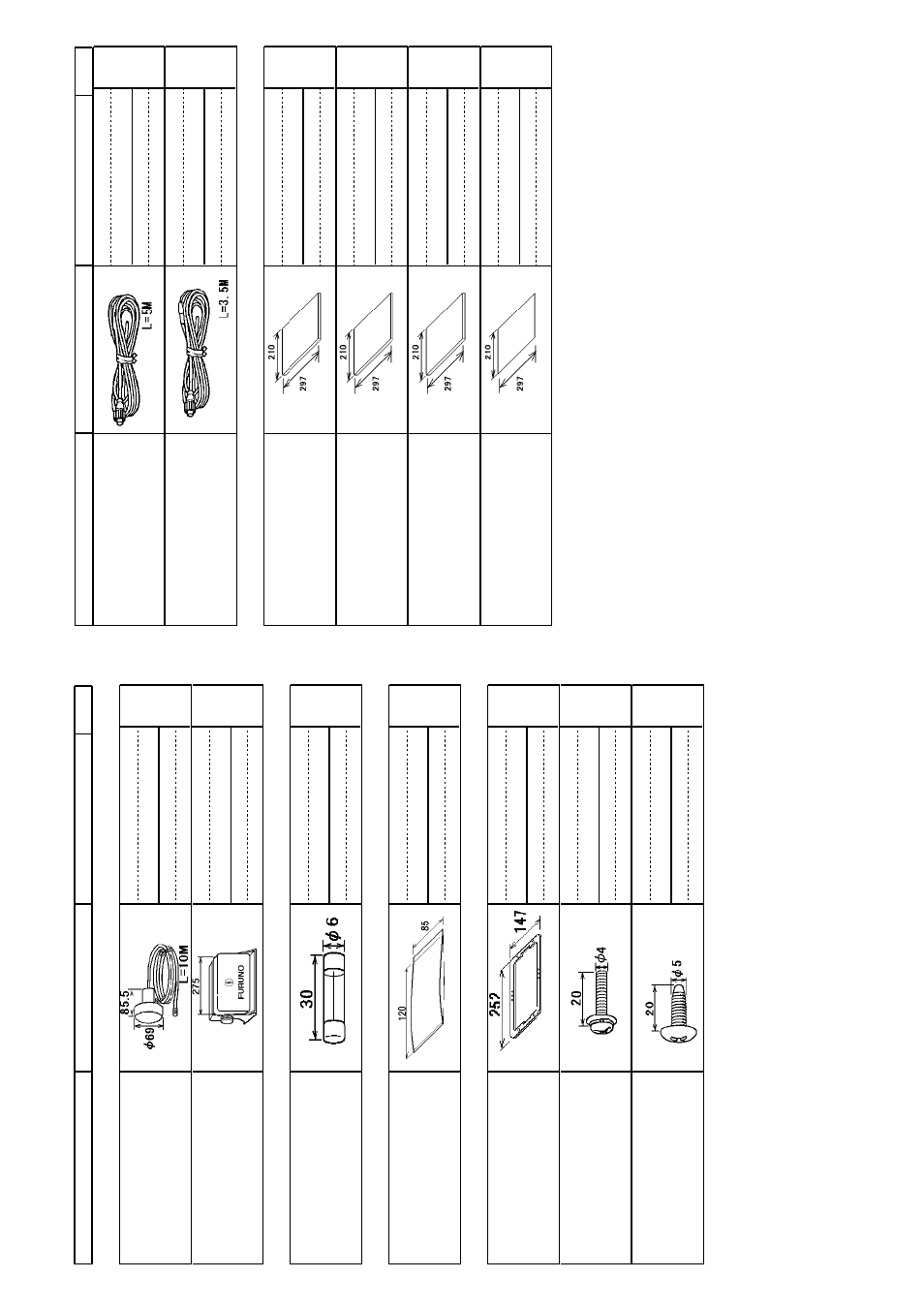 Packing list | Furuno GP-7000 User Manual | Page 20 / 28