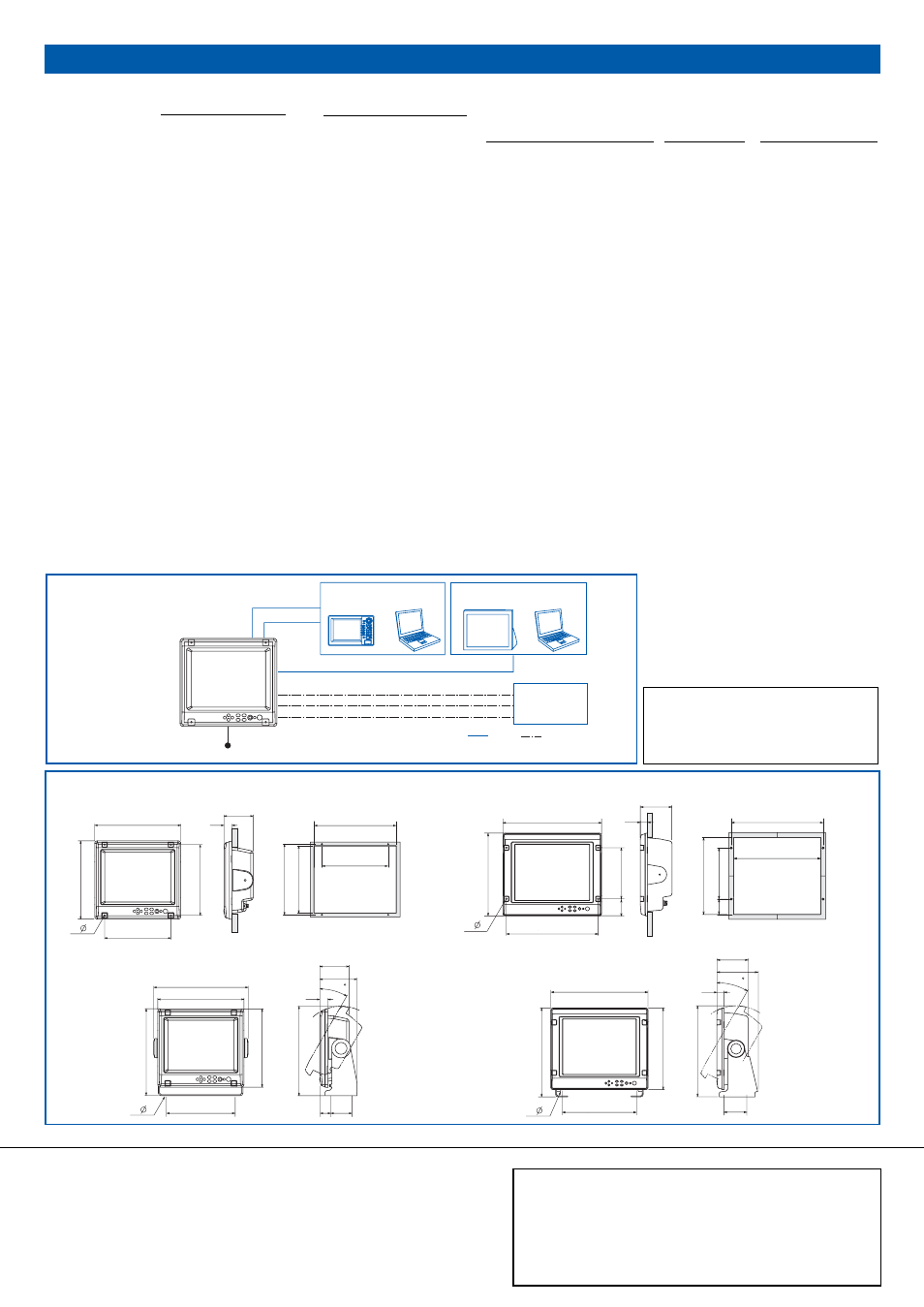 Display characteristics, Environment, Equipment list | Mu-120c, Mu-155c, Interconnection diagram | Furuno Mu 120c User Manual | Page 2 / 2