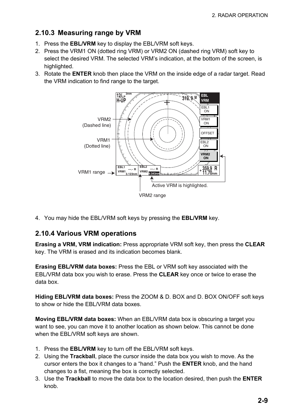4 various vrm operations | Furuno NAVNET GD-1920C User Manual | Page 38 / 239