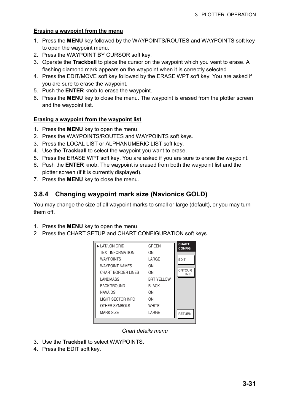 4 changing waypoint mark size (navionics gold) | Furuno NAVNET GD-1920C User Manual | Page 96 / 239