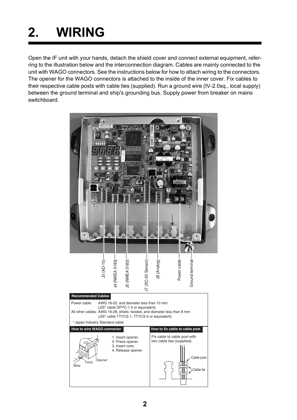 Wiring | Furuno IF-NMEASC User Manual | Page 10 / 28