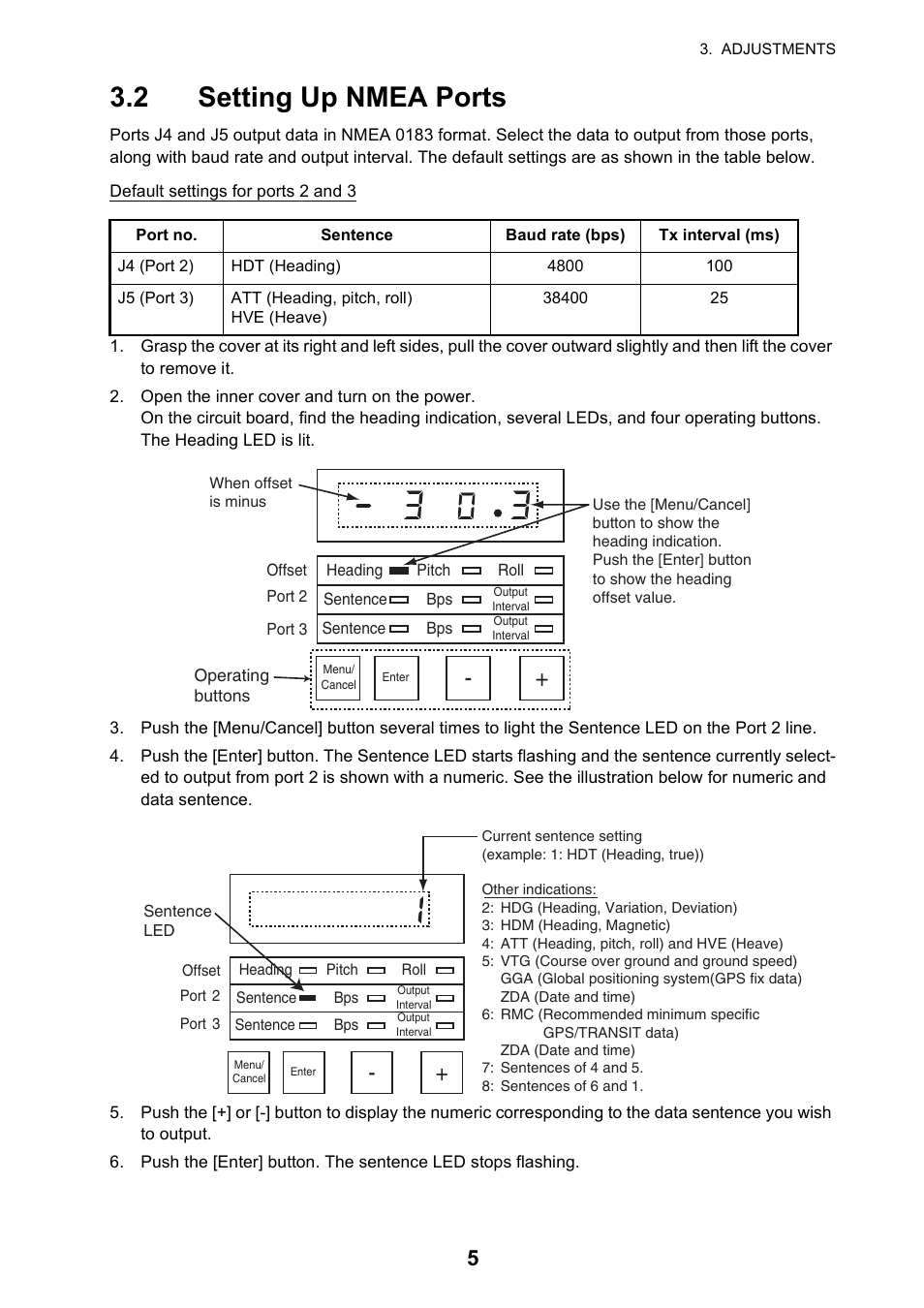 2 setting up nmea ports | Furuno IF-NMEASC User Manual | Page 13 / 28