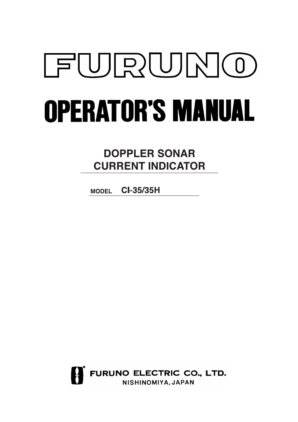 Furuno CI-35H User Manual | 69 pages