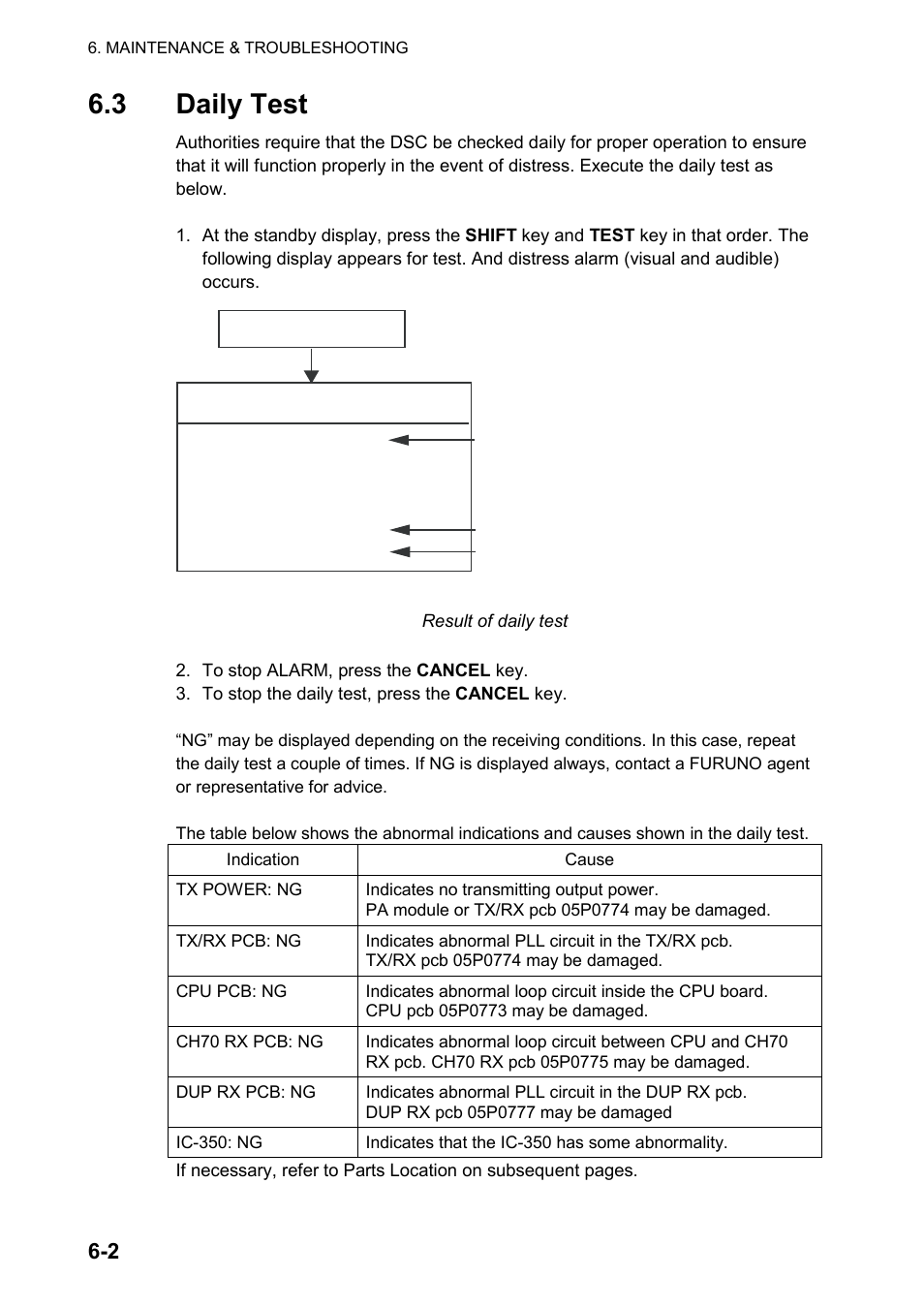 3 daily test | Furuno FM-8800D User Manual | Page 100 / 137