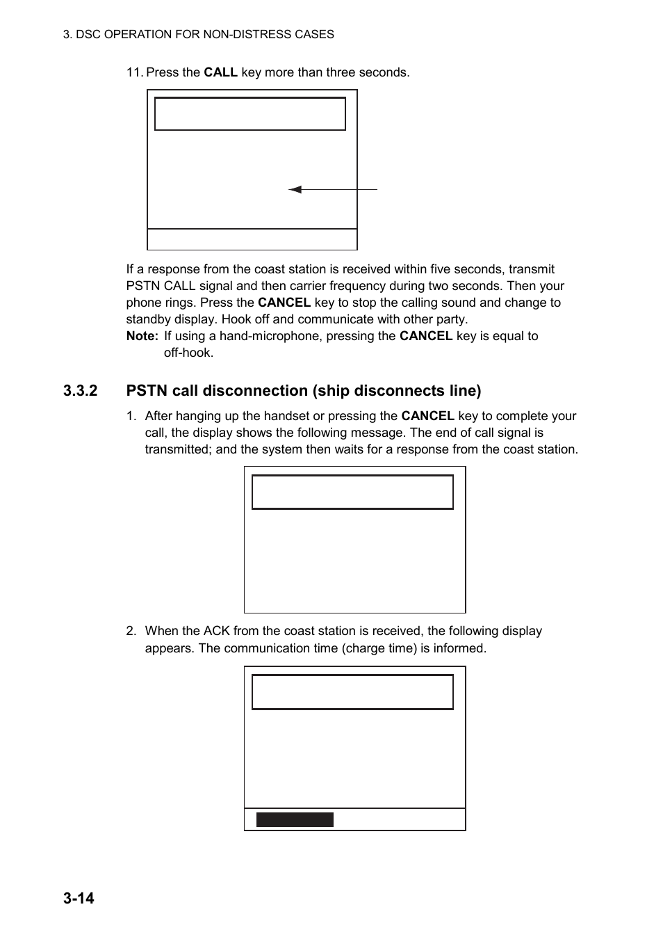 2 pstn call disconnection (ship disconnects line) | Furuno FM-8800D User Manual | Page 60 / 137