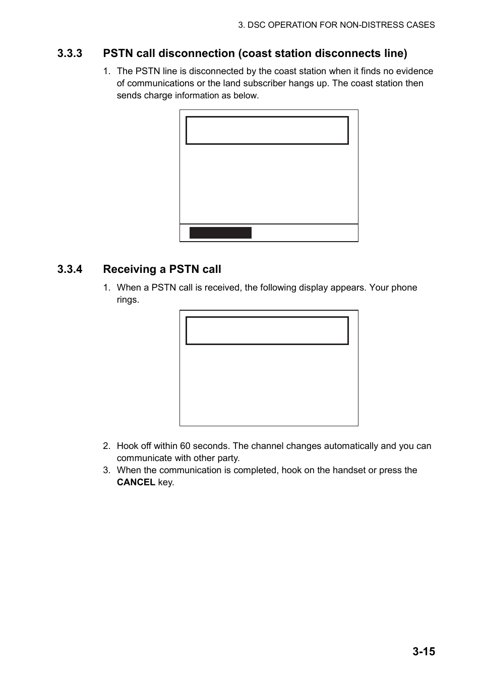4 receiving a pstn call | Furuno FM-8800D User Manual | Page 61 / 137