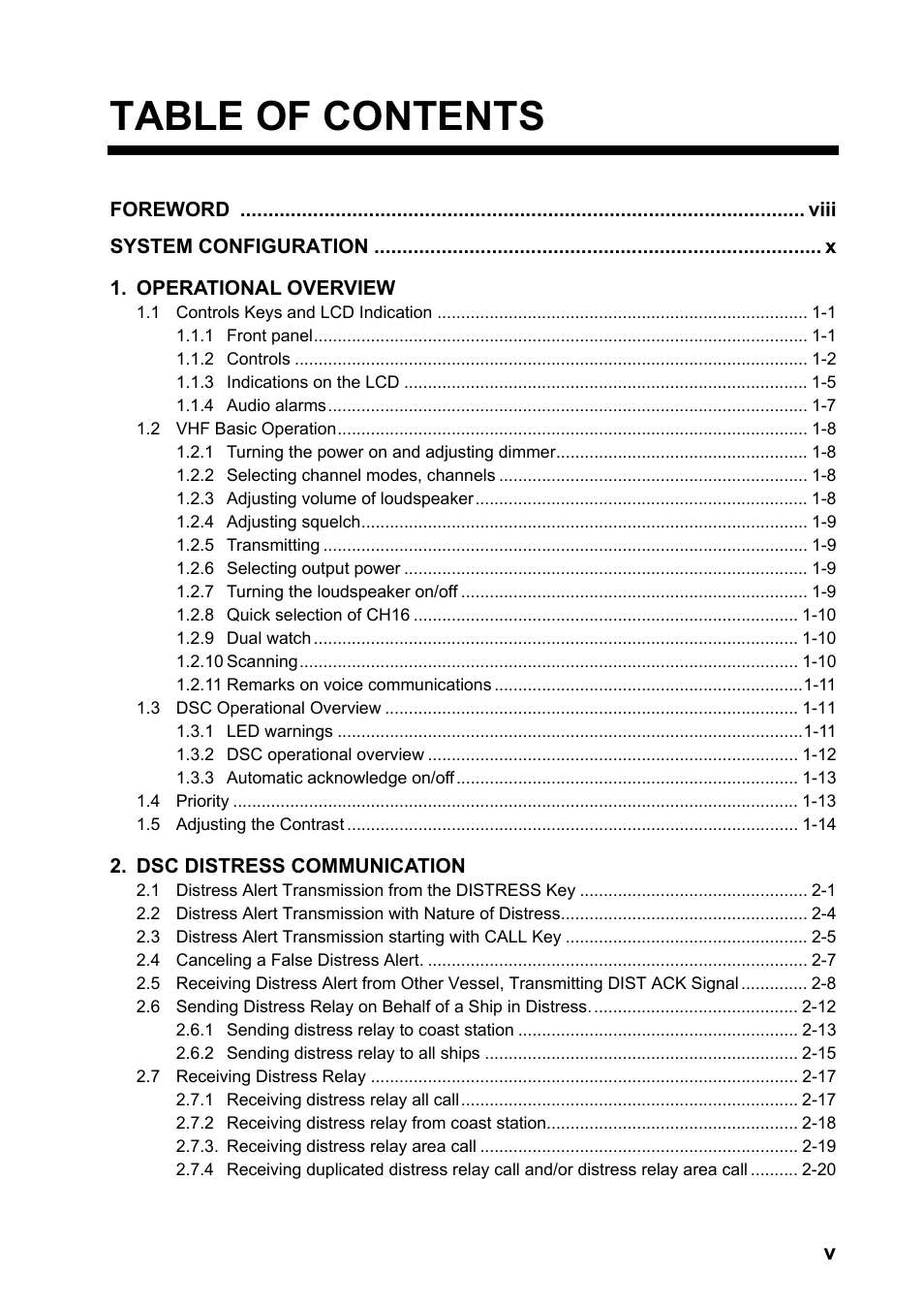 Furuno FM-8800D User Manual | Page 7 / 137