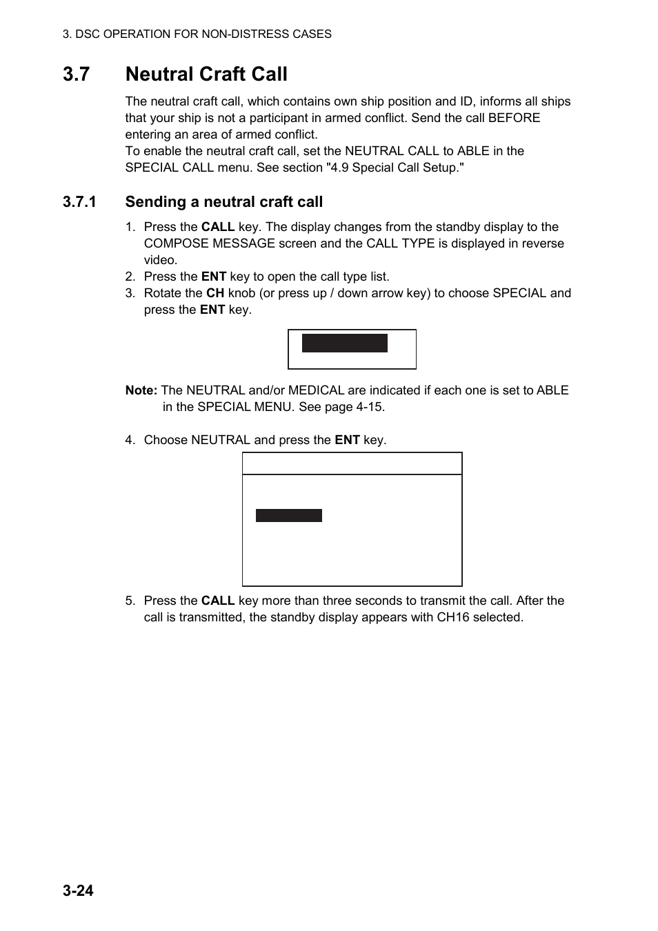 7 neutral craft call | Furuno FM-8800D User Manual | Page 70 / 137