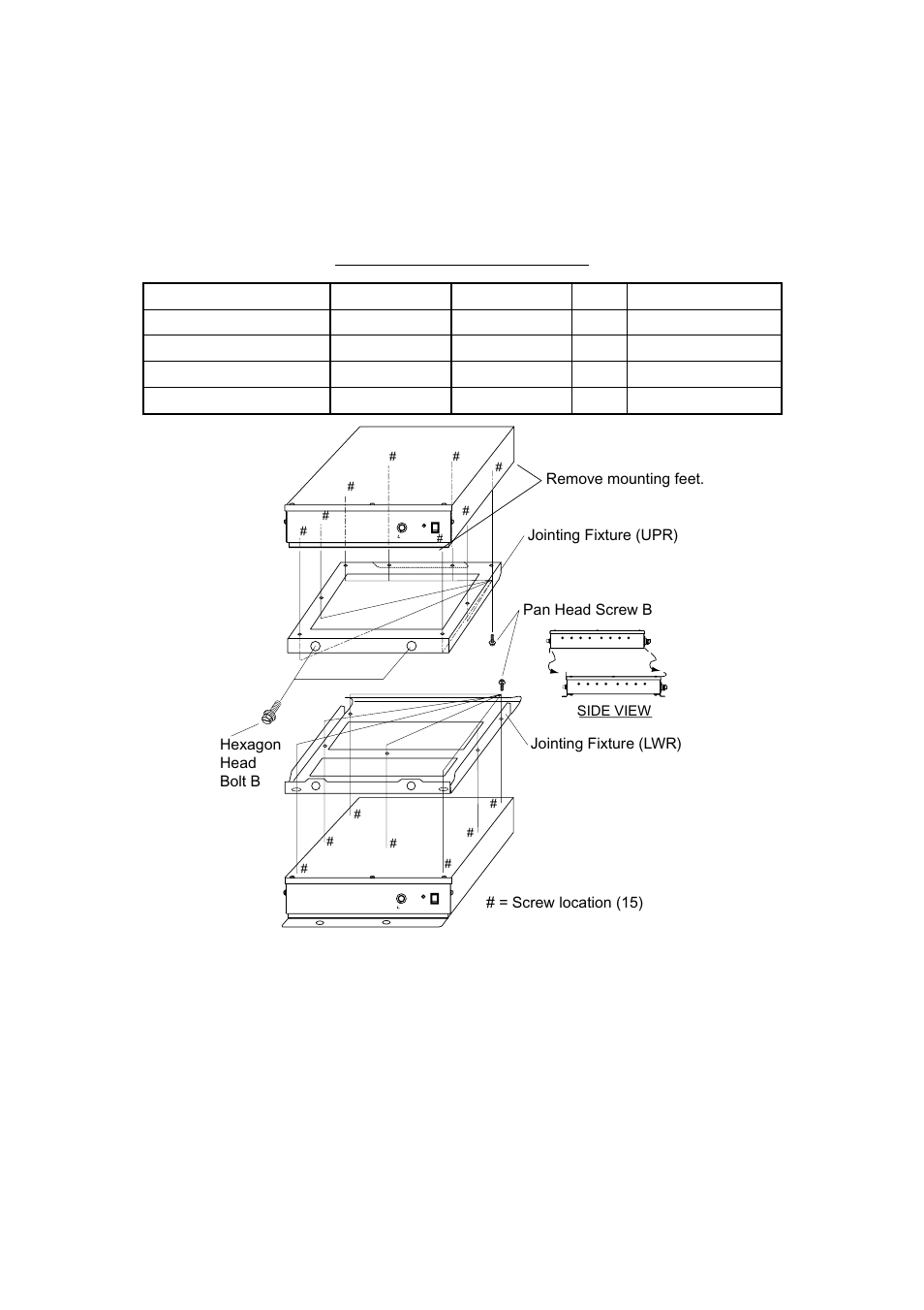 2 transducer, 2 1.1.3 stacking units, How to assemble the piggyback mount kit | Screw location (15), Remove mounting feet | Furuno ETR-30N User Manual | Page 20 / 48
