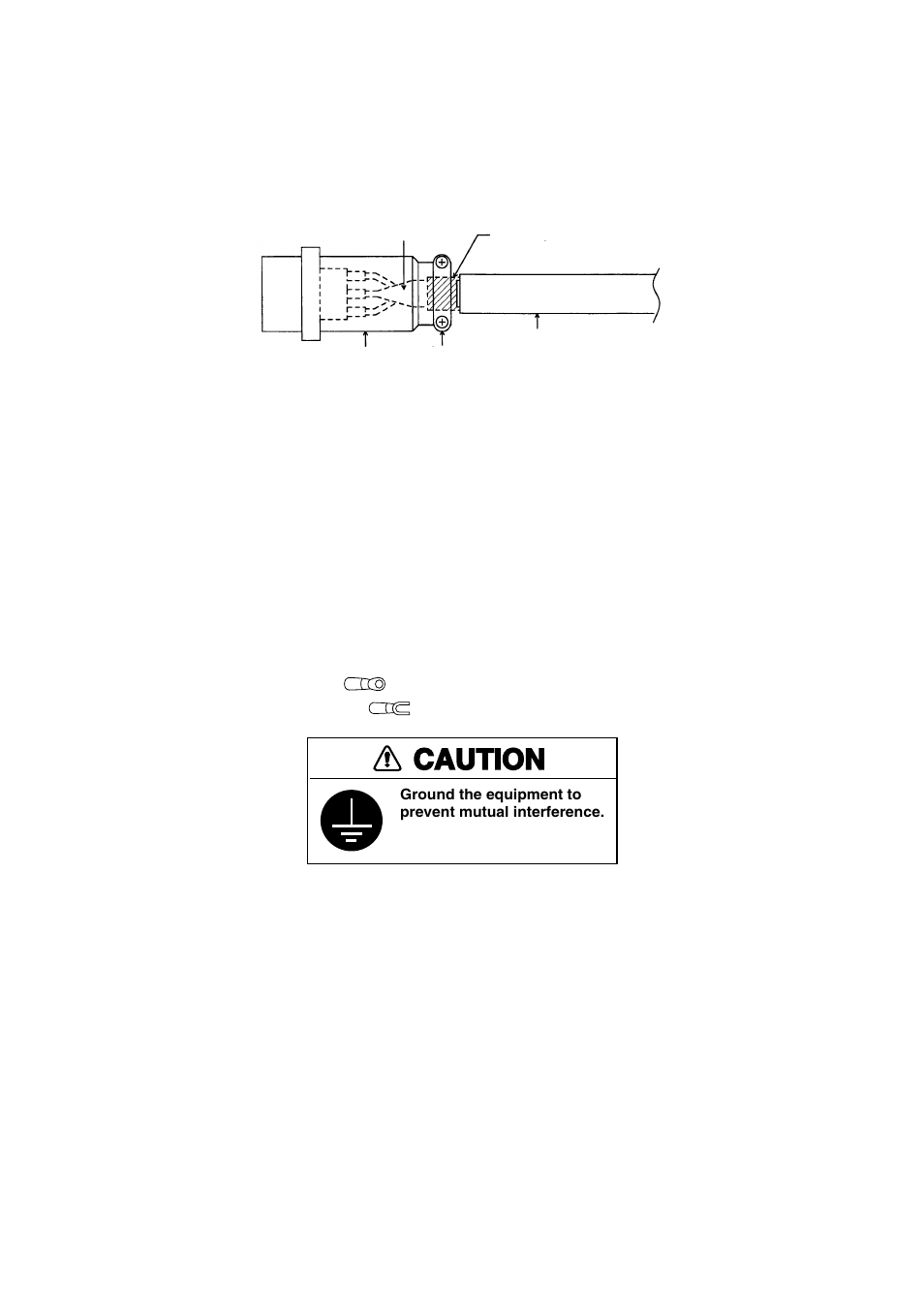 Caution, 4 transducer, Ground | Furuno ETR-30N User Manual | Page 22 / 48