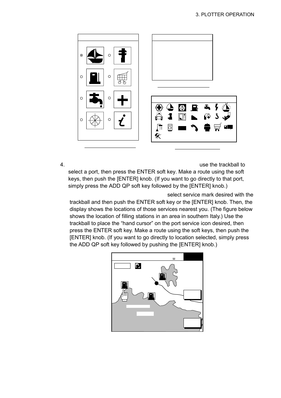 Sample filling station locations (southern italy) | Furuno NAVNET 1823C User Manual | Page 133 / 260