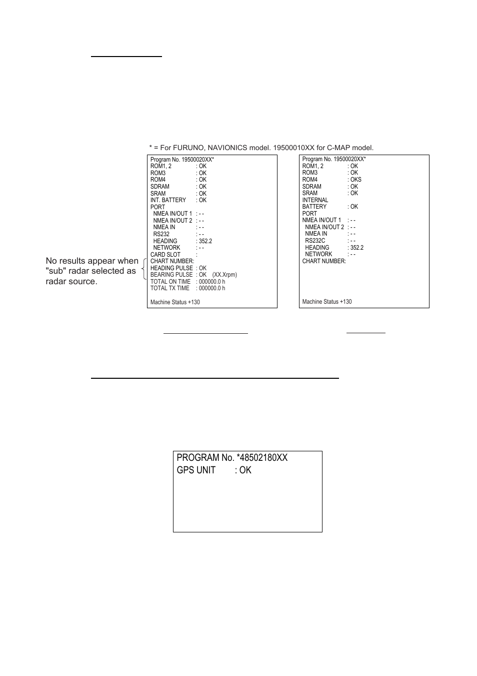 Gps receiver test results | Furuno NAVNET 1823C User Manual | Page 226 / 260