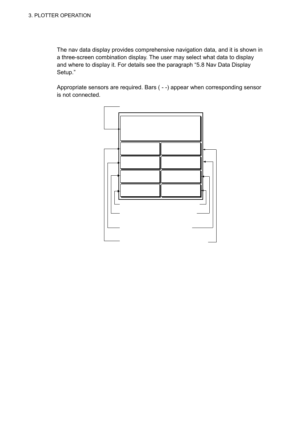 6 3.1.4 nav data display | Furuno NAVNET 1823C User Manual | Page 92 / 260