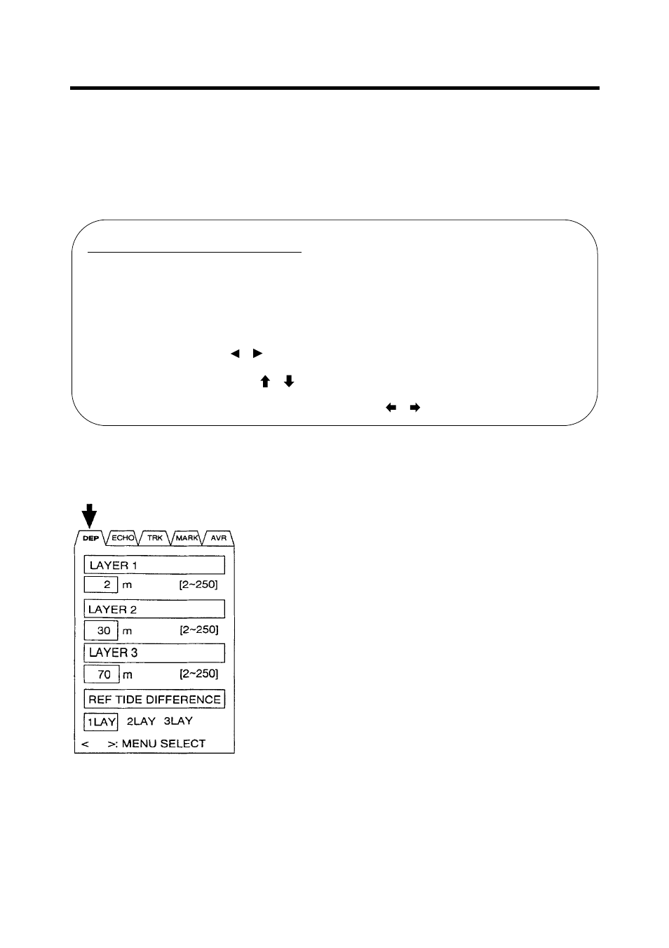 Main menu description, Dep menu, Basic menu operation | Furuno CI-80 User Manual | Page 20 / 41