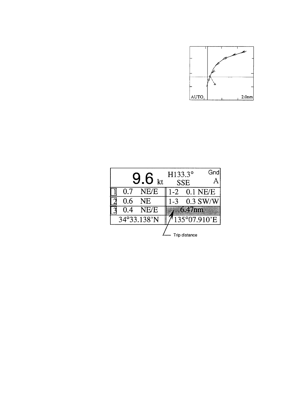 Calculating trip distance, Calibrations (offsets), Erasing marks | Opening the system menu | Furuno CI-80 User Manual | Page 30 / 41