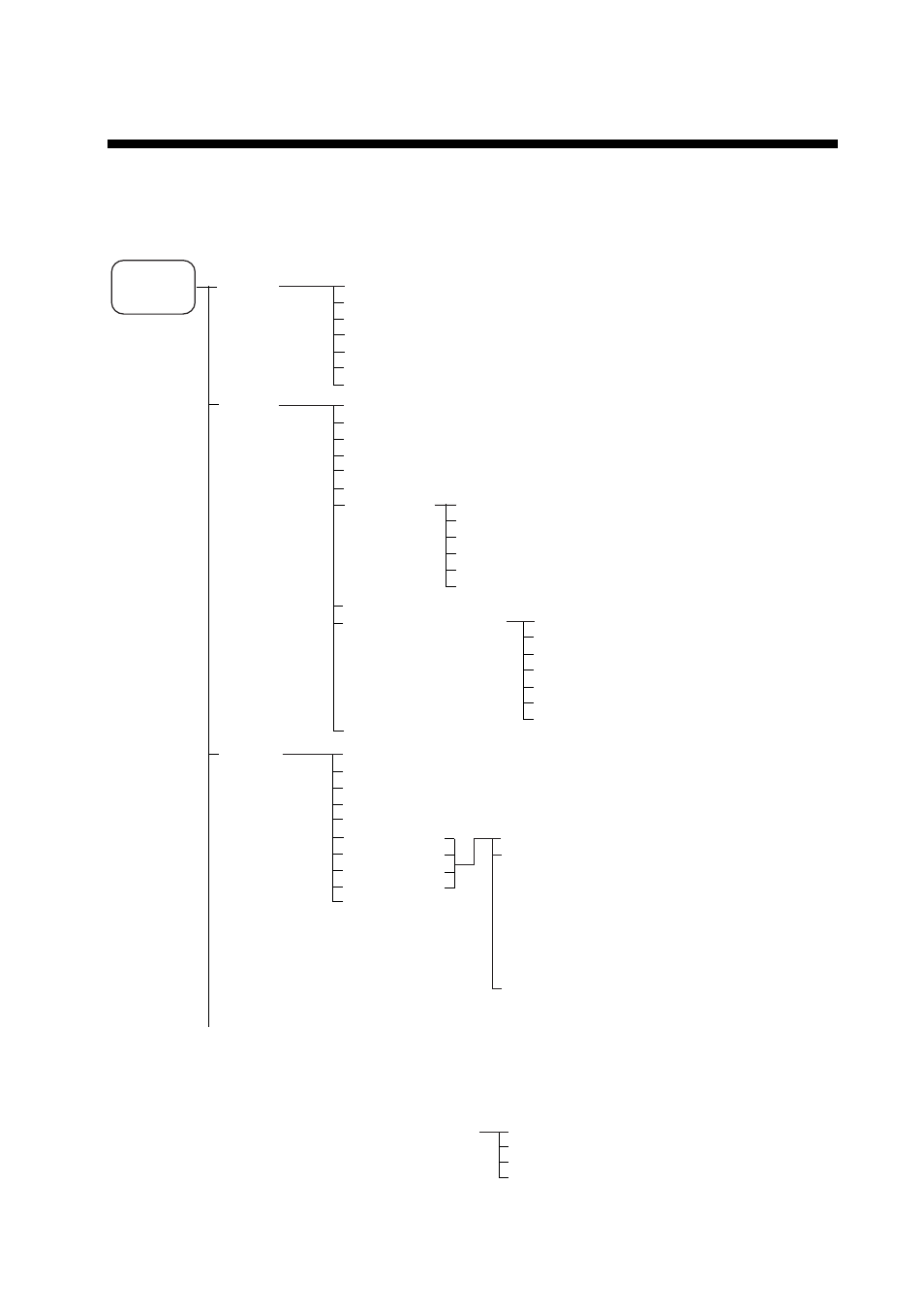 Appendix, Menu tree, Ap-1 | Main menu (accessed by menu key or menu box) | Furuno FAR-28x7 Series User Manual | Page 243 / 299