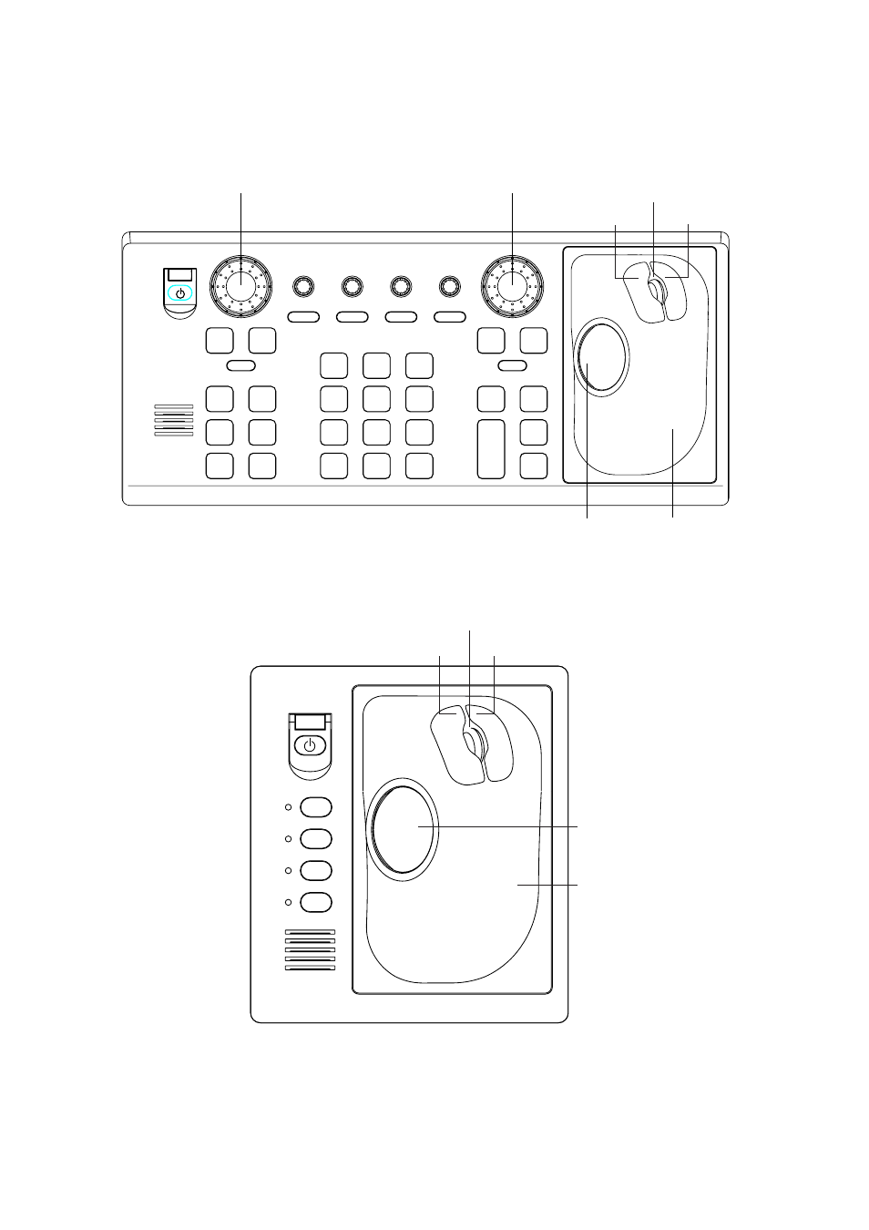 3 control unit, Control unit rcu-014 (full keyboard), Control unit rcu-015 (palm control) | Radar operation | Furuno FAR-28x7 Series User Manual | Page 29 / 299