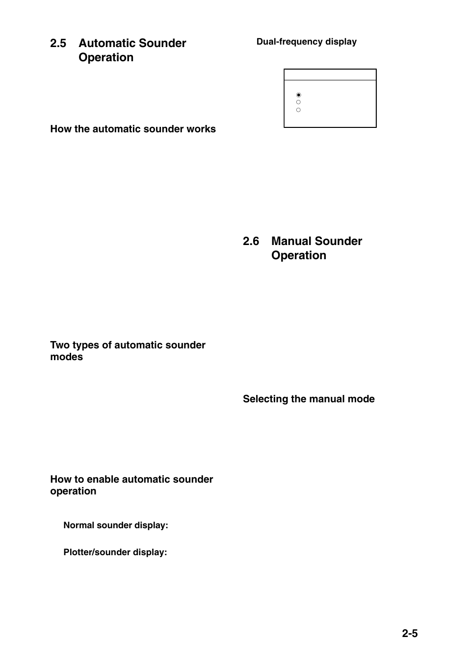 5 automatic sounder operation, 6 manual sounder operation | Furuno GP-1850DF User Manual | Page 19 / 110