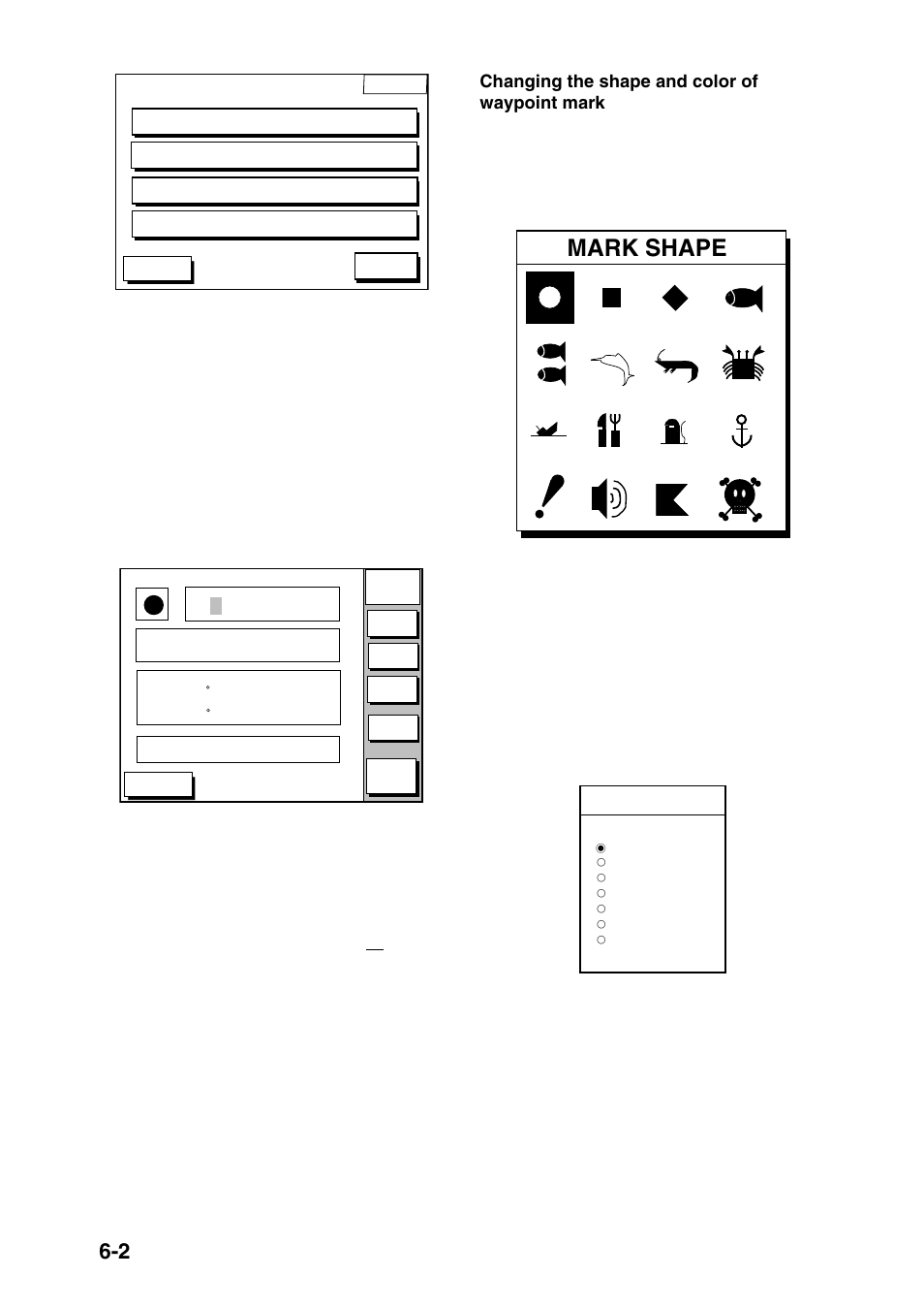 Mark shape | Furuno GP-1850DF User Manual | Page 44 / 110