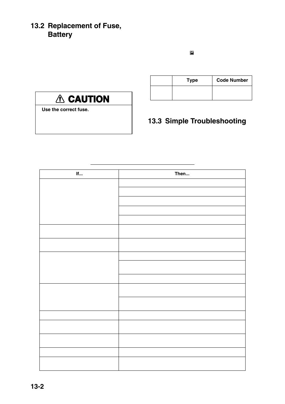 2 replacement of fuse, battery, 3 simple troubleshooting, Caution | Furuno GP-1850DF User Manual | Page 92 / 110