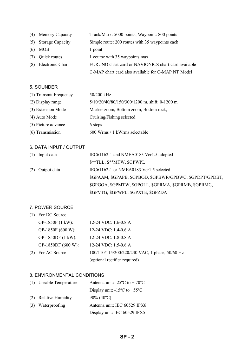 Furuno NAVIONICS GP-1850F User Manual | Page 105 / 110