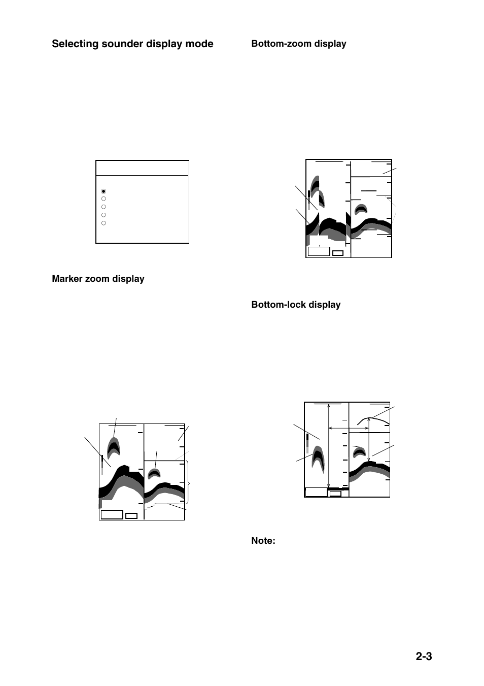 Selecting sounder display mode | Furuno NAVIONICS GP-1850F User Manual | Page 17 / 110