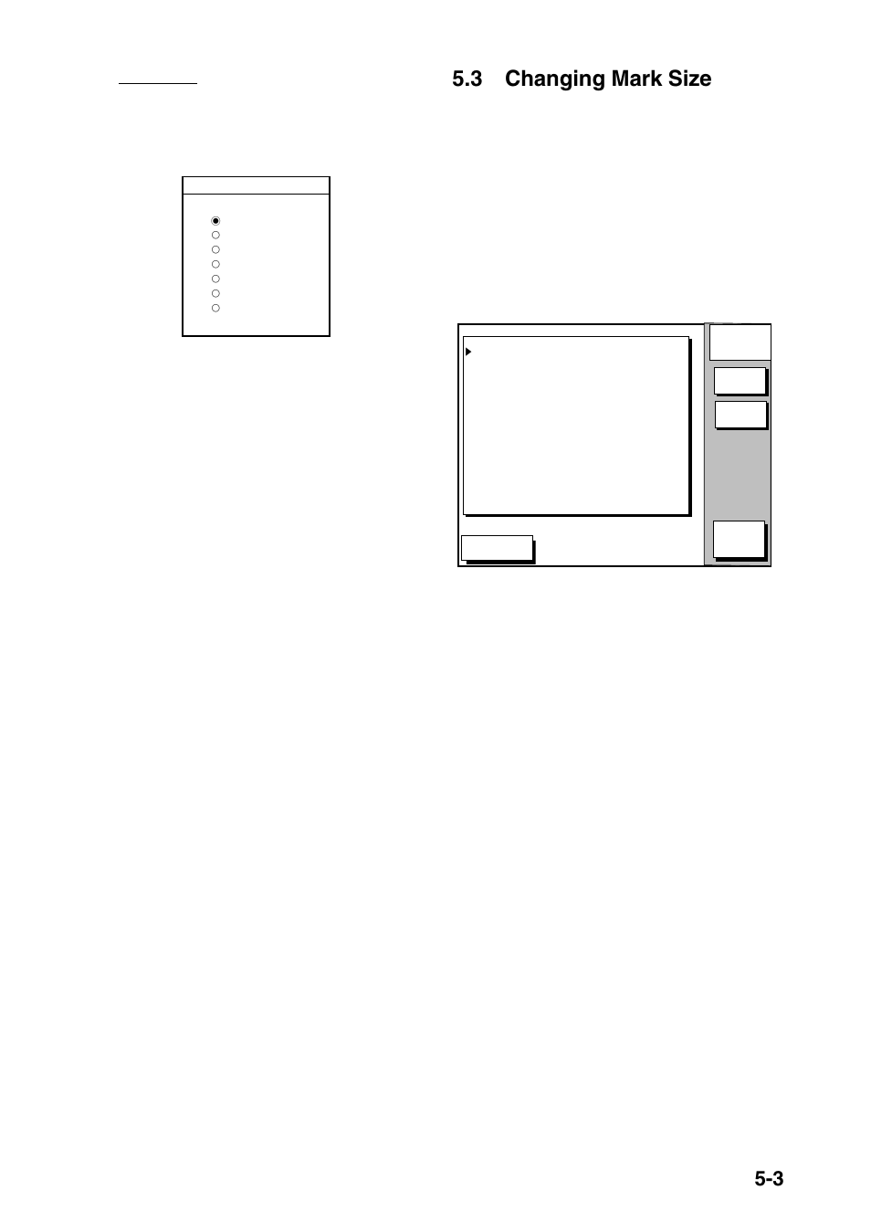 3 changing mark size | Furuno NAVIONICS GP-1850F User Manual | Page 41 / 110