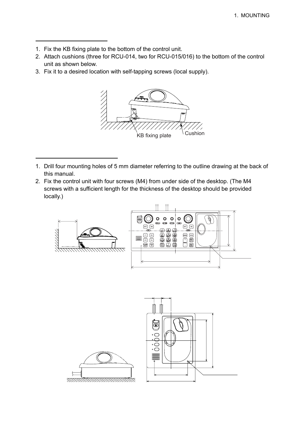 Control unit rcu-014 | Furuno FAR-2127 User Manual | Page 19 / 136