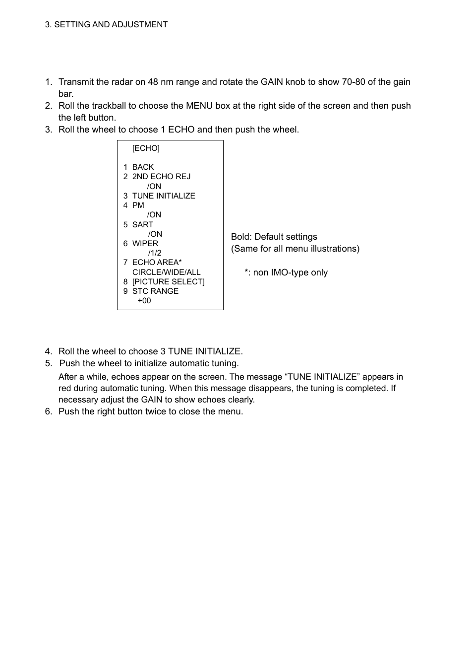 2 initializing tuning | Furuno FAR-2127 User Manual | Page 40 / 136