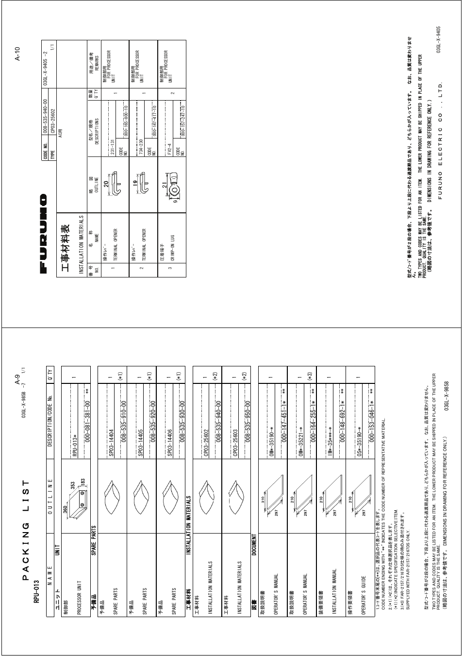 Ꮏ੐ ᧚ ᢱ, A-10 | Furuno FAR-2127 User Manual | Page 89 / 136