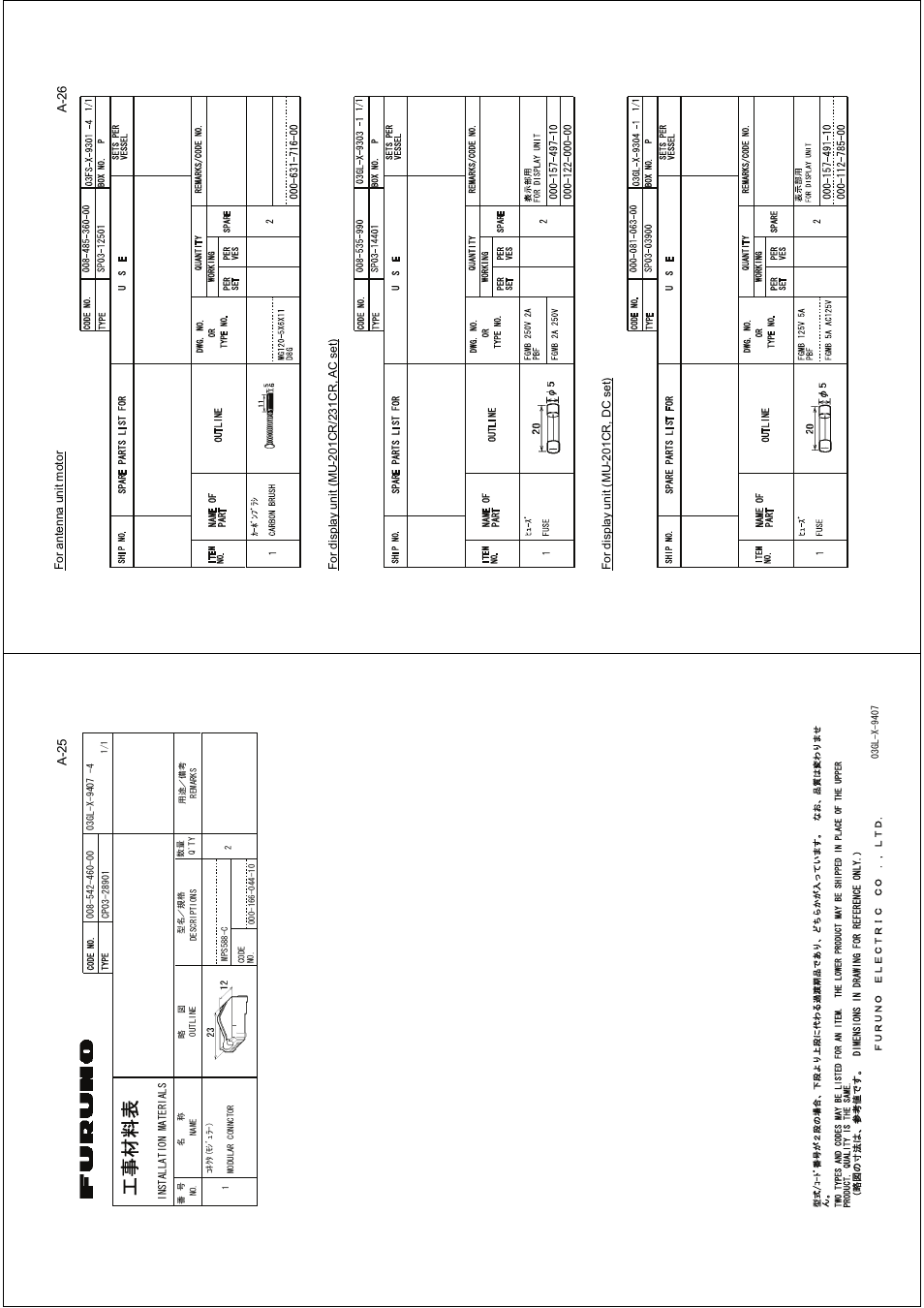 Ꮏ੐ ᧚ ᢱ, A-26, A-25 | Furuno FAR-2127 User Manual | Page 97 / 136