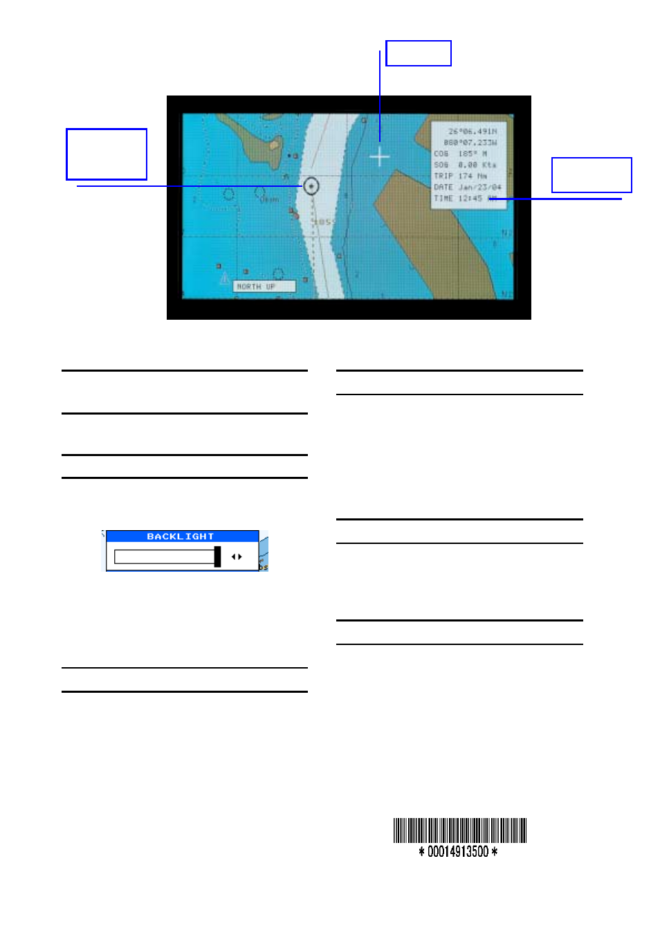 Returning own ship to screen center, Adjusting brilliance, Entering waypoints | Entering routes, Setting destination, Setting arrival alarm | Furuno GP-7000 User Manual | Page 2 / 2
