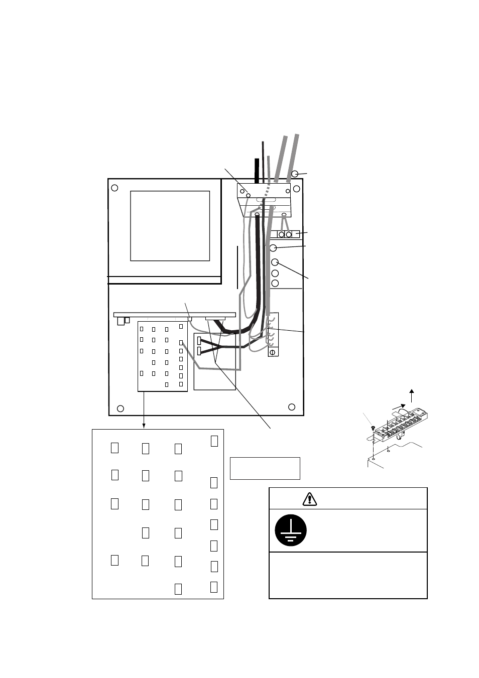 Caution, Connections, Figure 2-12 display unit, inside view | Furuno FR-2155 User Manual | Page 30 / 89