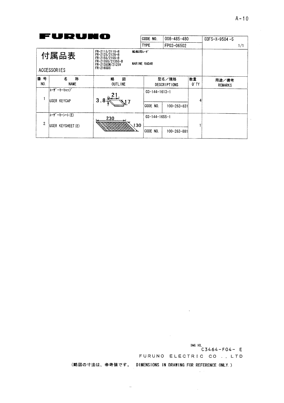 Furuno FR-2155 User Manual | Page 68 / 89