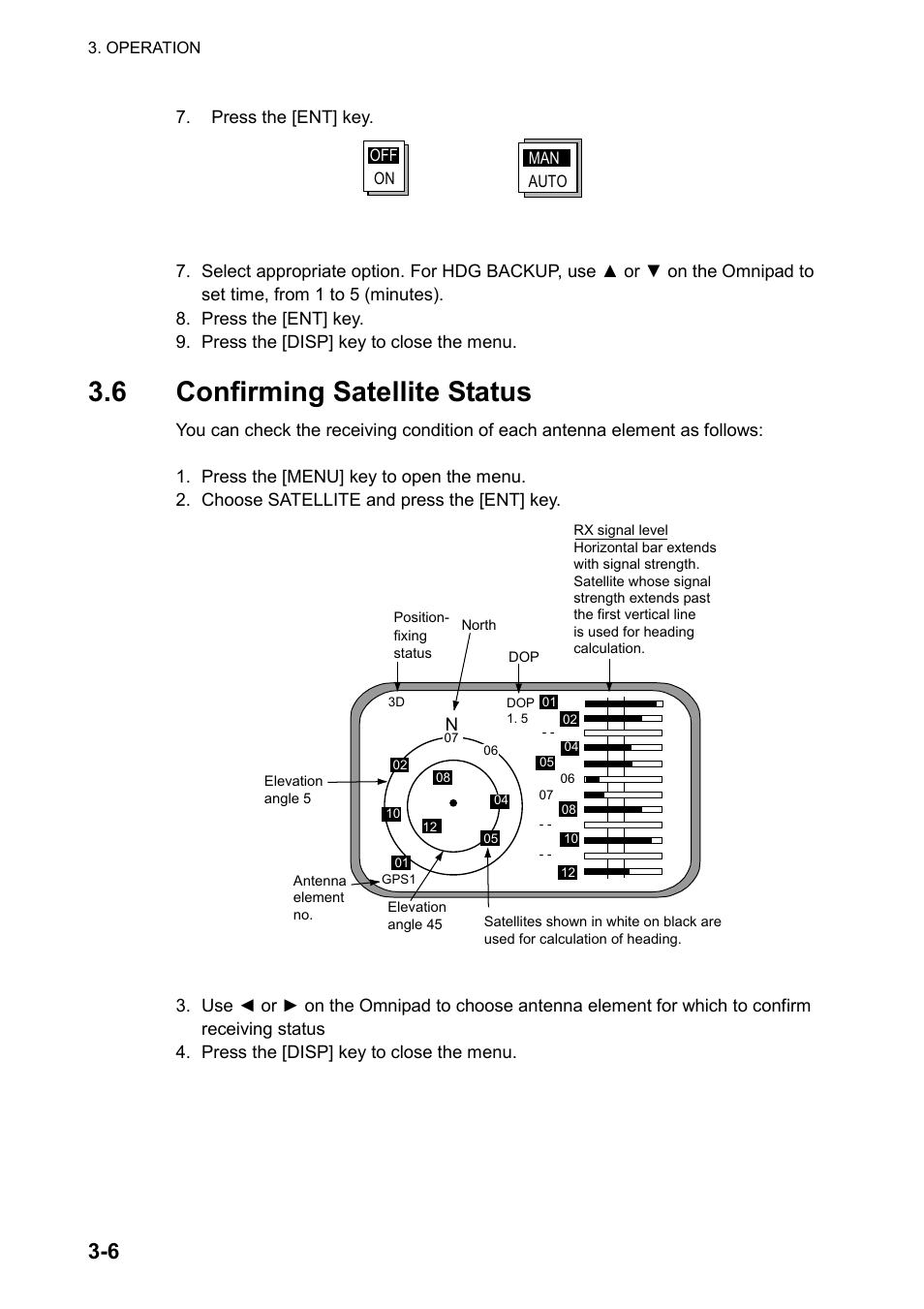6 confirming satellite status | Furuno SC-120 User Manual | Page 44 / 96