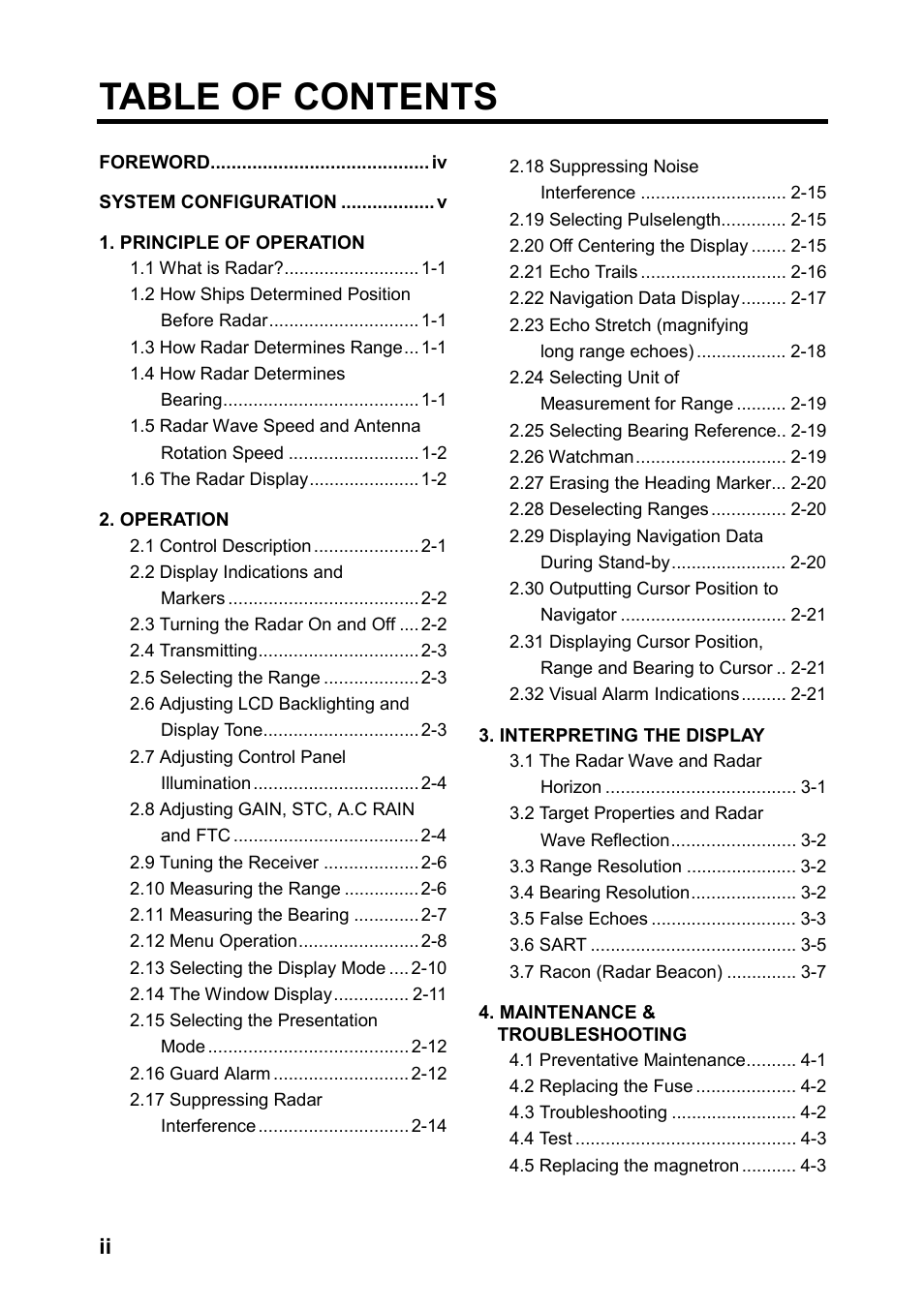 Furuno 851 MARK-2 User Manual | Page 4 / 47