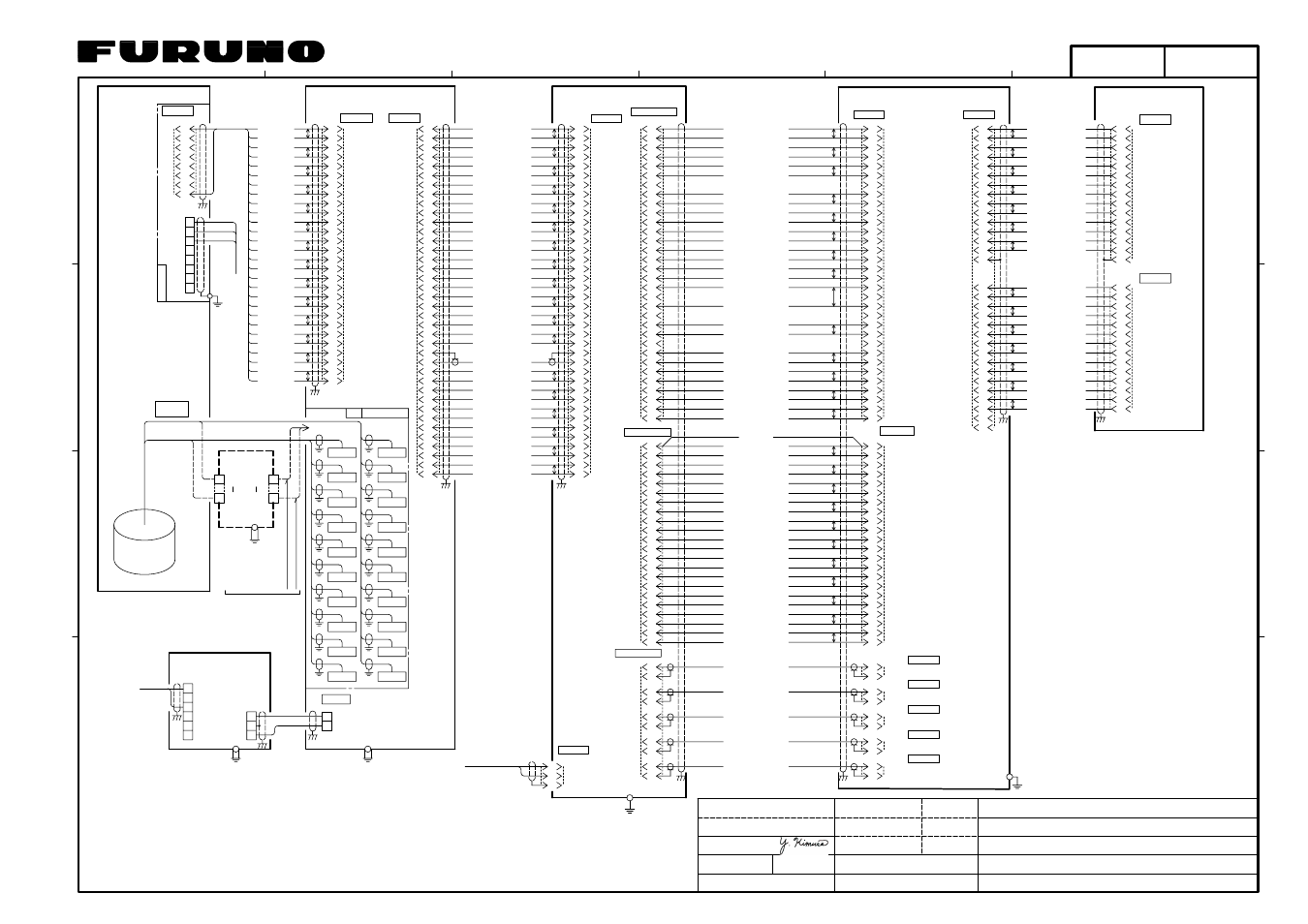 Interconnection diagram, S - 1 | Furuno FSV-24 User Manual | Page 101 / 104
