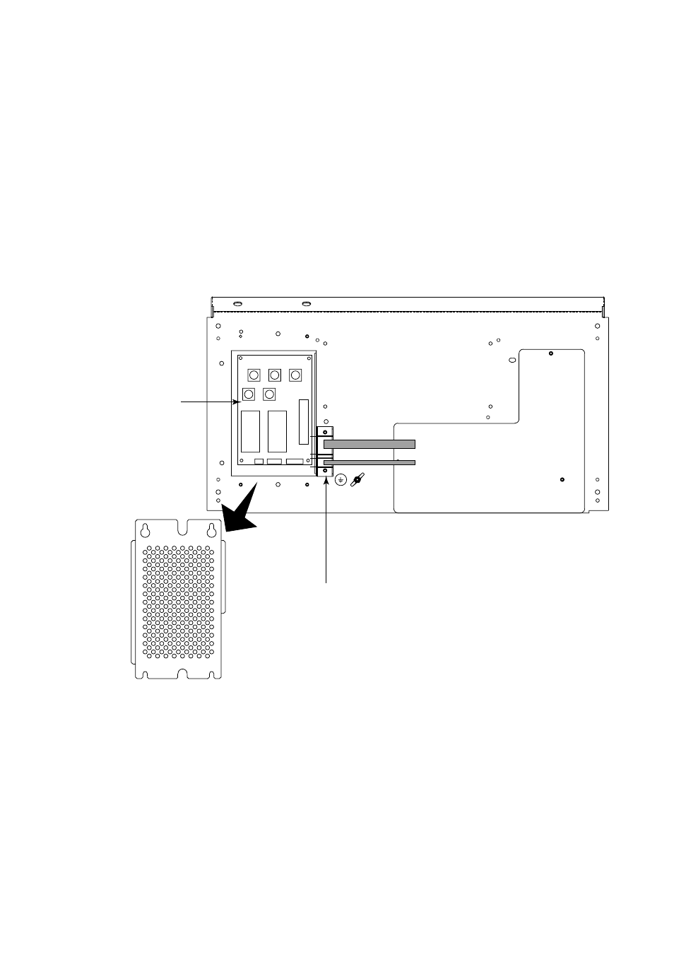 7 2.3.3 how to connect cables to the monitor unit, Monitor unit, rear view | Furuno FSV-24 User Manual | Page 35 / 104