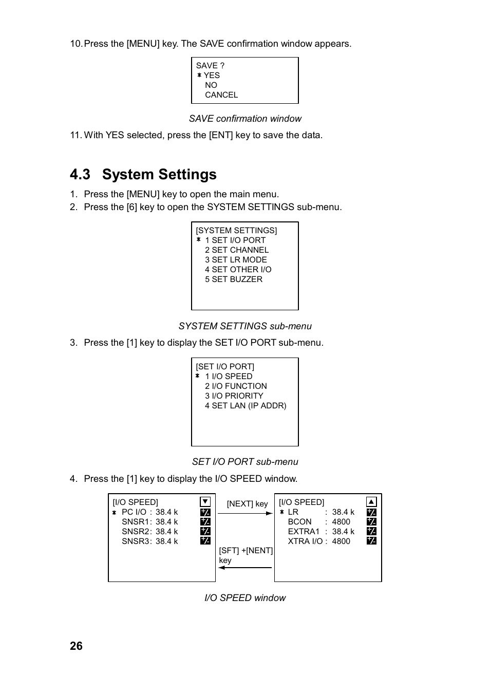 3 system settings | Furuno FA-100 User Manual | Page 32 / 58
