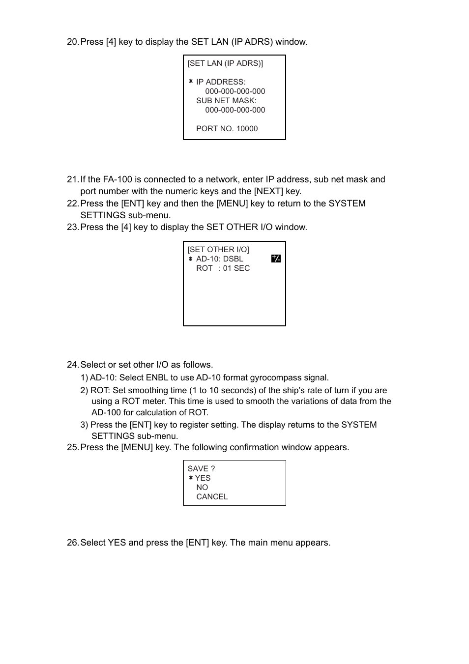 Furuno FA-100 User Manual | Page 35 / 58