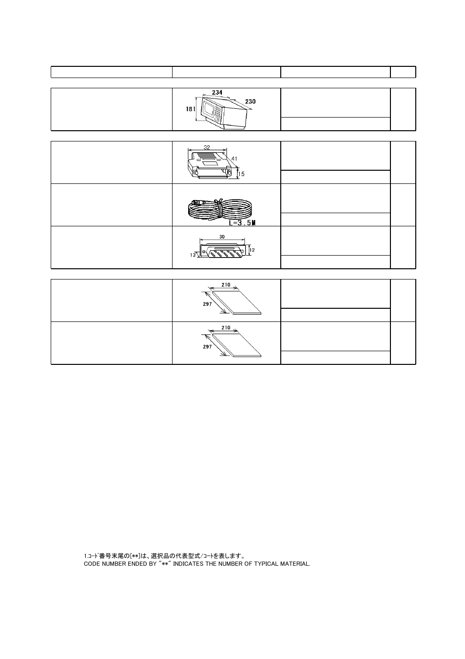 Packing lists | Furuno FA-100 User Manual | Page 37 / 58