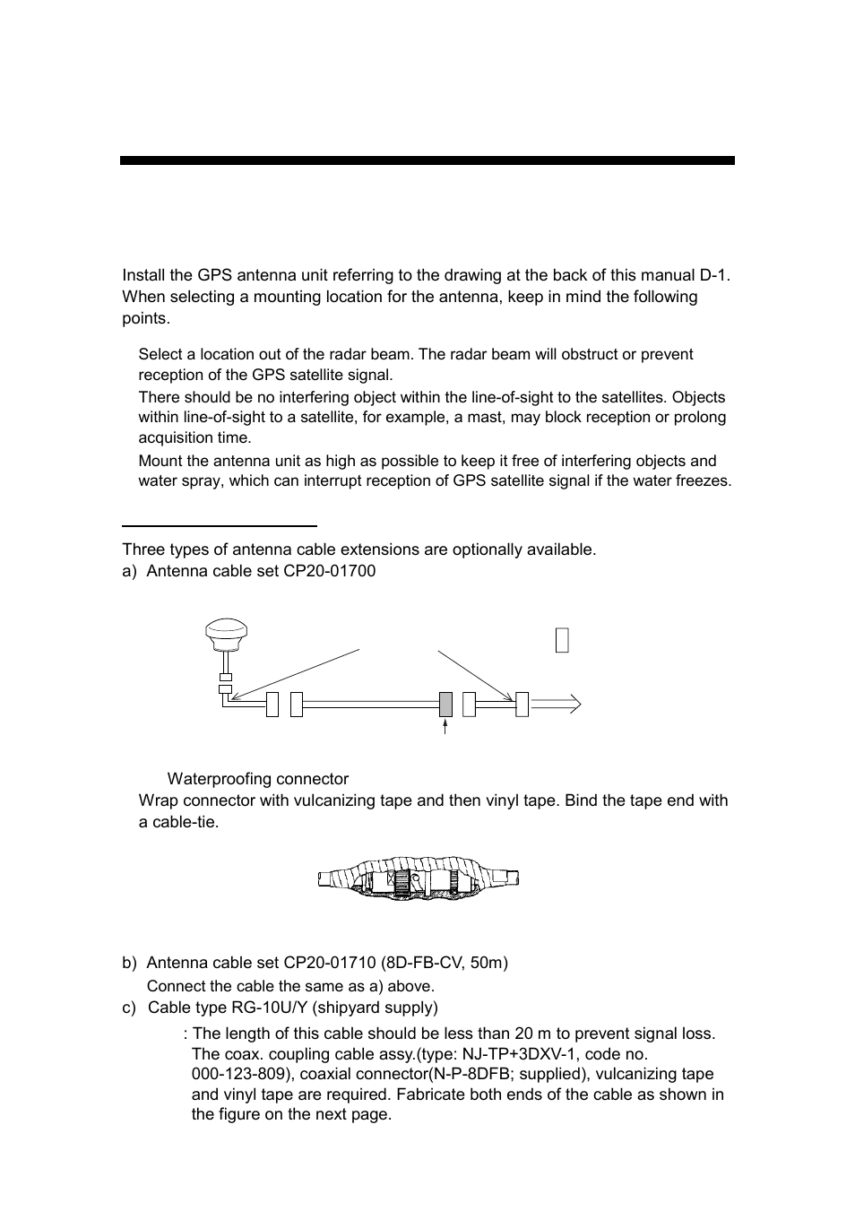 Mounting, 1 antenna unit, 1 gps antenna unit | Furuno FA-100 User Manual | Page 7 / 58