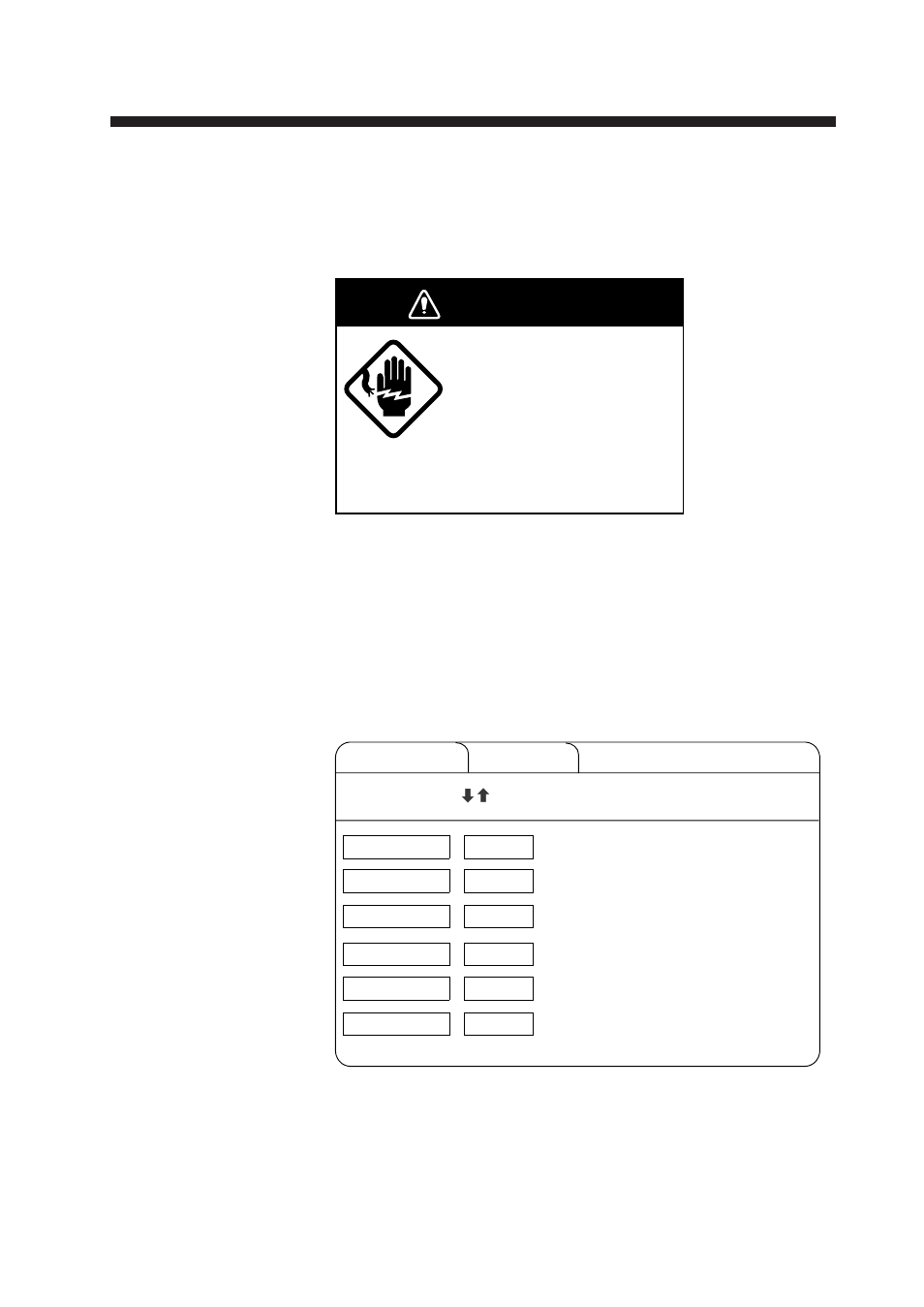 Self tests, Opening the self test menu, Danger | Furuno CSH-53 User Manual | Page 87 / 106